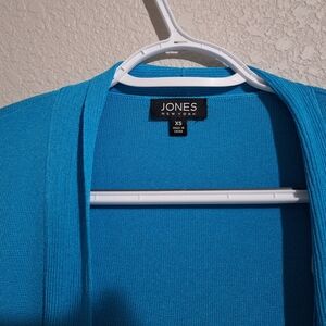 Jones New York Blue Cardigan